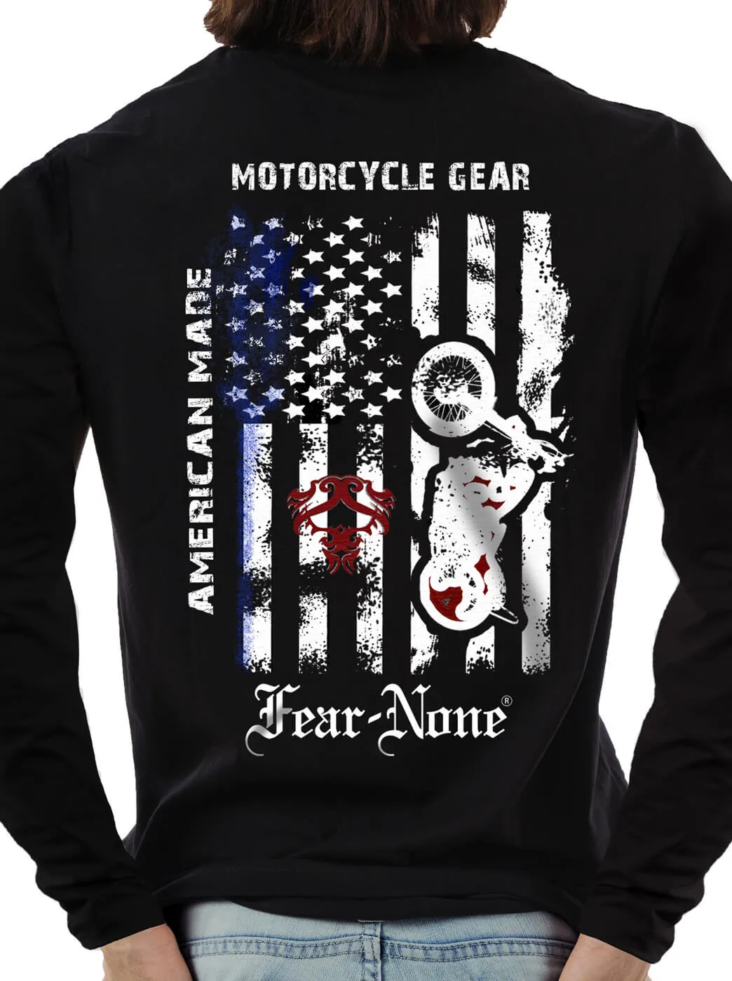 Men's Classic "Old Glory Rider" Shirt (back)